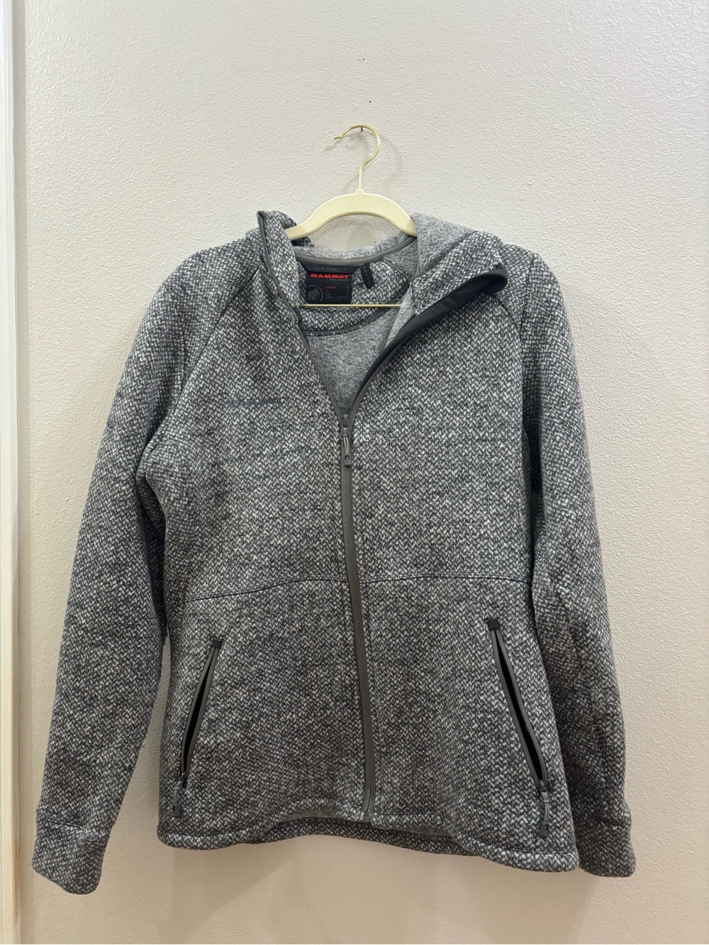 Mammut Gray Heather Full-Zip Fleece Hoodie